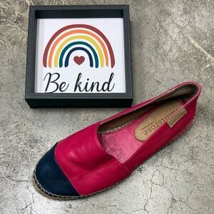 Vibrant Pink and Navy Espadrille by Soludos